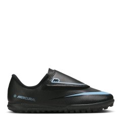 Nike Mercurial Vapour 16 Club Childrens Astro Turf Football Boots Black/Blue