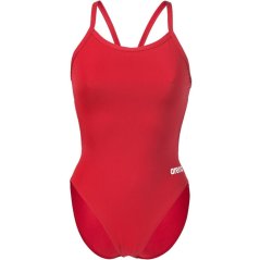 Arena Womens Solid Team Challenge Swimsuit Red White