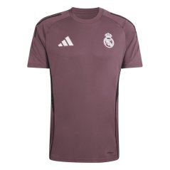 adidas Men's Real Madrid Short Sleeve T-Shirt Purple