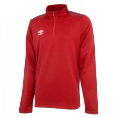 Umbro Zip Sweatshirt Mens Vermillion/Red