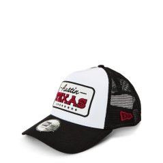 New Era Location Patch Trucker Cap Black / White