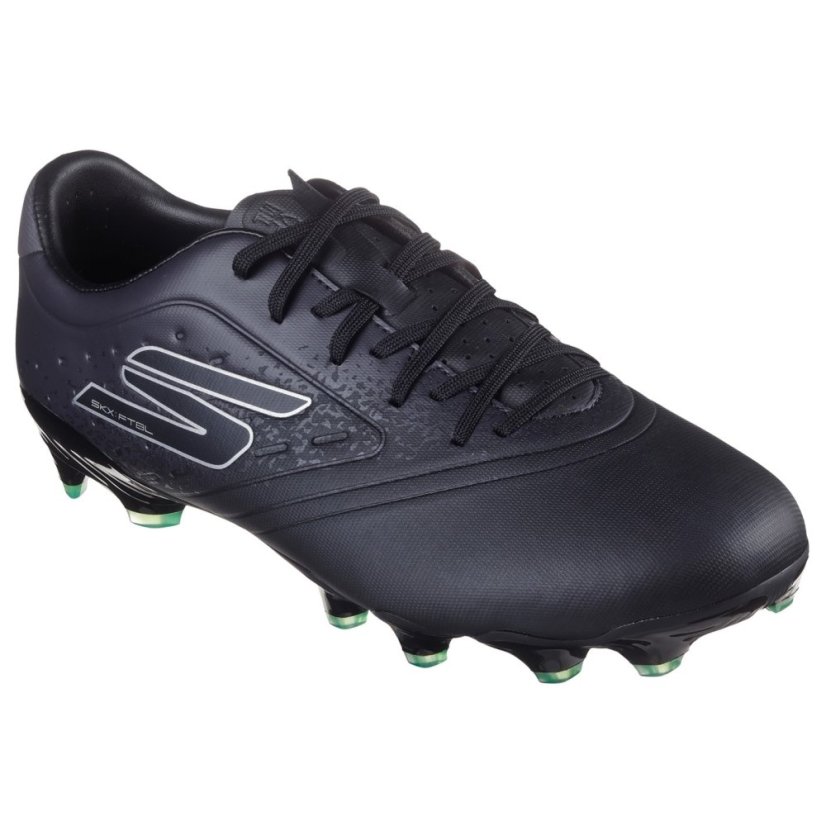 Skechers Razor Gold Firm Ground Football Boots Black/Silver