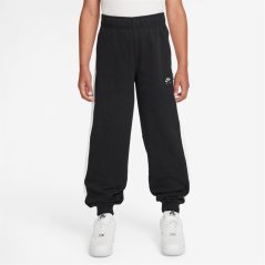 Nike Unisex Kids' Closed Hem Fleece Joggers Black/White