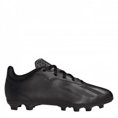 adidas X .4 Childrens Firm Ground Football Boots Black/Black