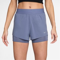 Nike Dri-FIT Swift Womens Mid-Rise 3 2-in-1 Shorts World Indigo