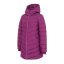 Slazenger Women's Mid-Length Hooded Long Sleeve Puffer Jacket Plum