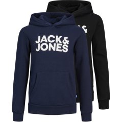 Jack and Jones 2-Pack Hoodie Junior Boys Black/Navy