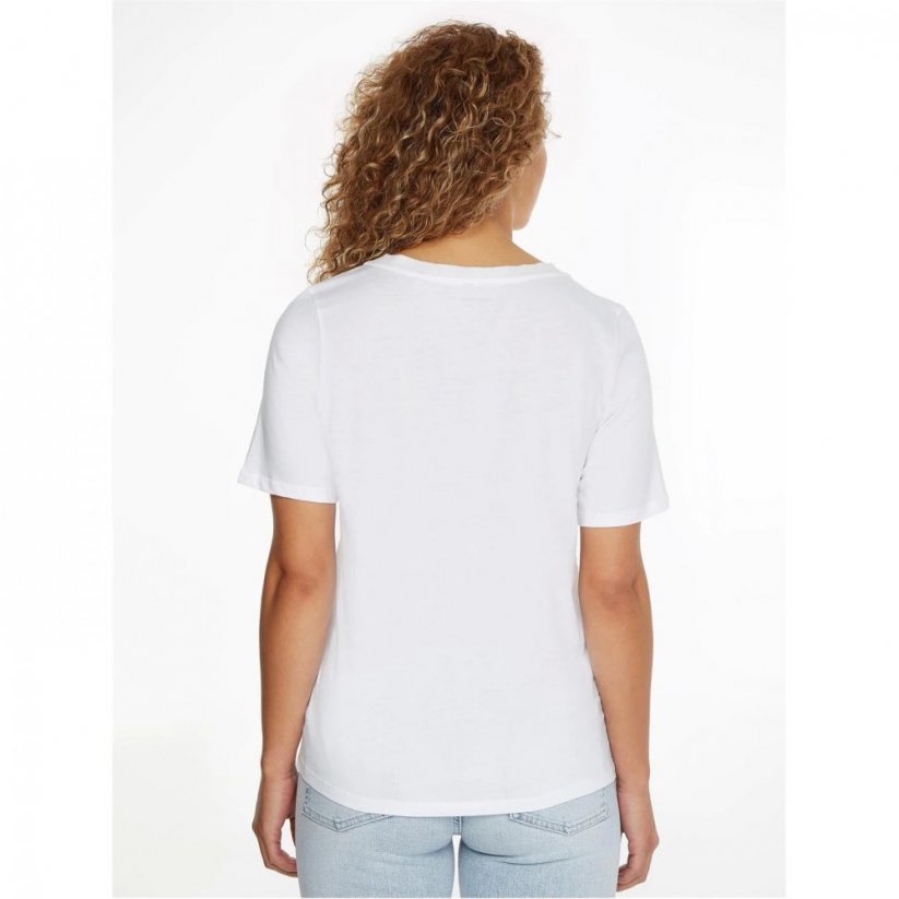 Tommy Sport Womens Logo T-Shirt Th Optic White