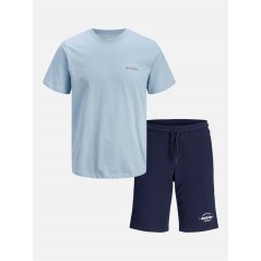 Jack and Jones T-Shirt and Short Set Junior Boys Navy/Blue