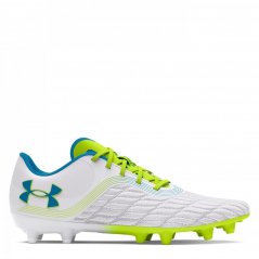 Under Armour Magnetico Pro 3 FG Football Boots Womens Wht/HghVYlw/Cpr