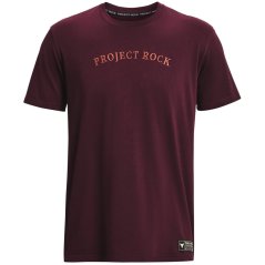 Under Armour Project Rock pánske tričko Dark Maroon