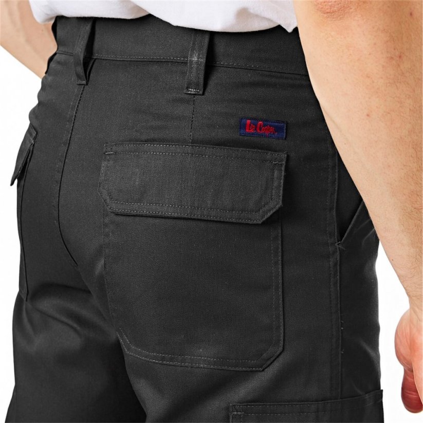 Lee Cooper Workwear Cargo Trousers Mens Black