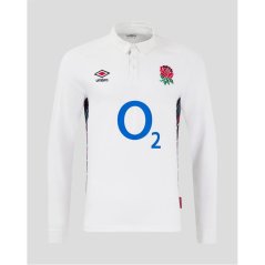 Umbro England Home Long Sleeved Shirt 2024 Adults White