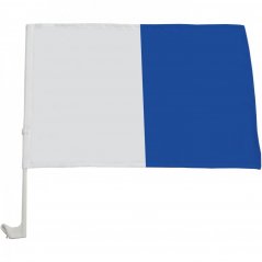 Official Car Flag White/Blue