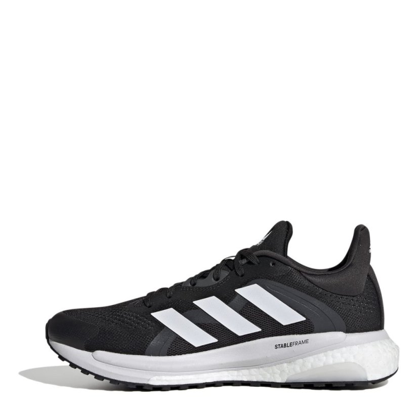 adidas Solarglide 4 St Shoes Womens Road Running Cblk/Fwht/Grsx