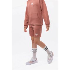 Hype Unisex Kids' Mauve Fleece Jogger Shorts Red