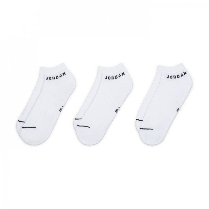 Nike Everyday No-Show Socks (3 Pairs) White/Black