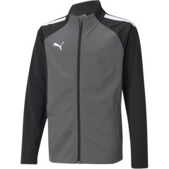 Puma Puma Teamliga Training Jacket Jr Tracksuit Top Unisex Kids SmokedPearl-Wht