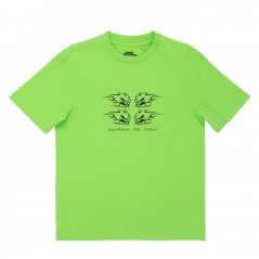 No Fear New Graphic T Shirt Junior Boys Green Skull