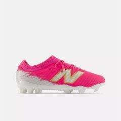 New Balance Unisex Kids' Furon .3 Firm Ground Football Boots Pink/White