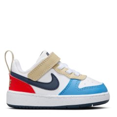 Nike Court Borough Low 2 Baby/Toddler Shoe Wht/Blu/Red