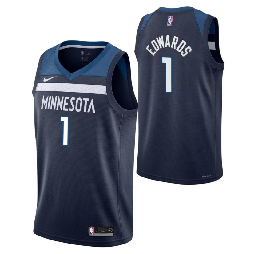 Nike Minnesota Timberwolves Edwards #5 Jersey Blue