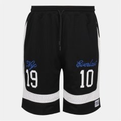 Everlast Men's Knee Length Open Pockets Basketball Shorts Black