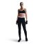 Nike Pro Women's Mid-Rise Mesh-Panelled Leggings Black/Pink