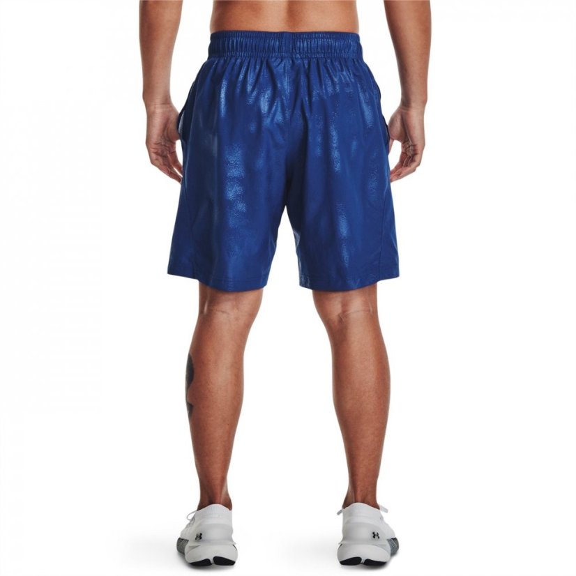Under Armour Woven Emboss Gym pánske šortky Blue