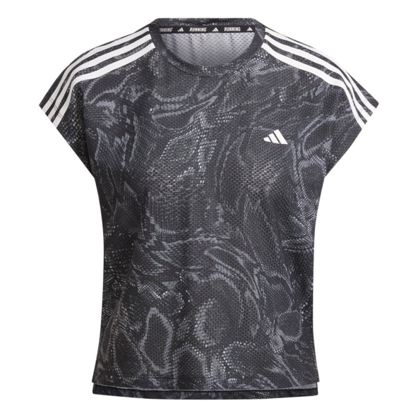 adidas Women's All Over Print Regular Fit T-Shirt Black