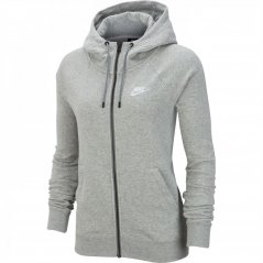 Nike Full-Zip Fleece Hoodie Grey Hth/Whi
