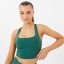USA Pro x Sophie Habboo Square Neck Sports Bra Forest Green