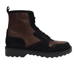 Firetrap Men's Akashi Leather Ankle Lace Up Hiker Boots Brown