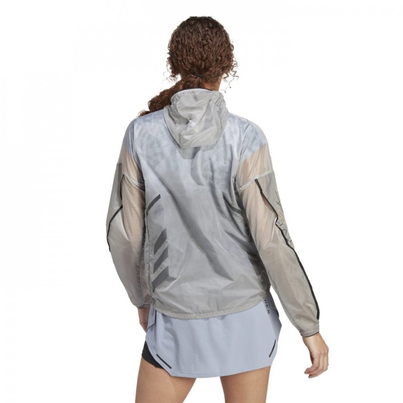 adidas Women's Terrex Agravic Windweave Pro Trail Water Resistant Windproof Long Sleeve Performance Running Jacket Non-Dyed