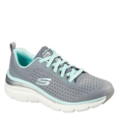 Skechers Fashion Fit Runners Womens Grey/Mint