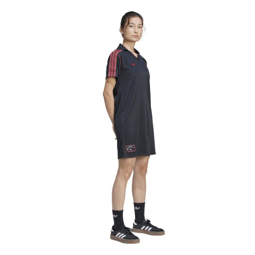 adidas Women's MUFC Icon T-Shirt Dress Black