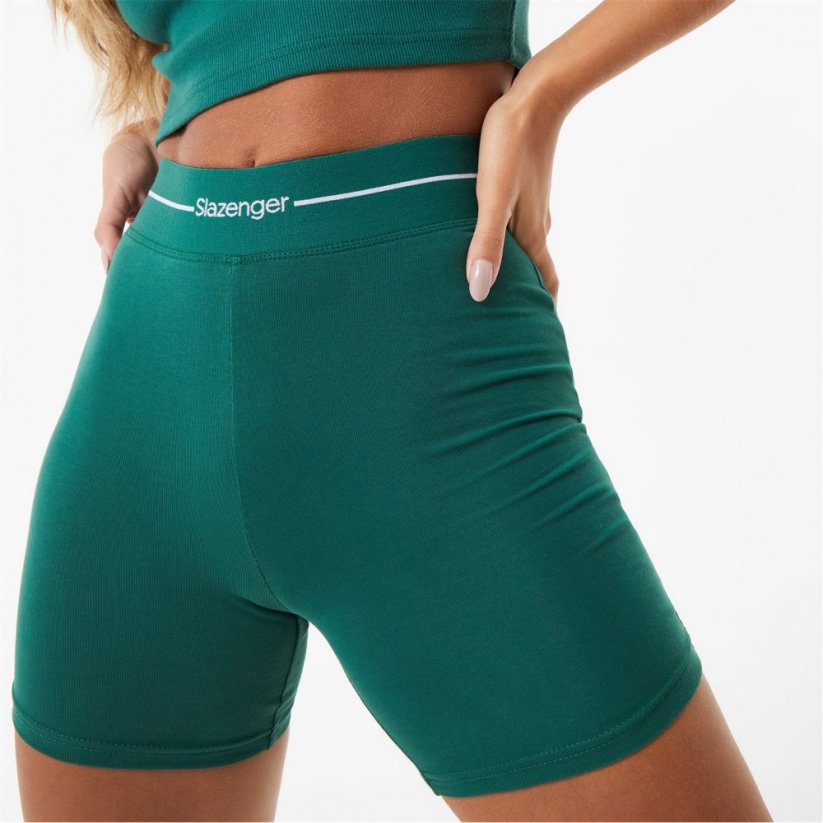 Slazenger ft. Wolfie Cindy Piped Cycling Shorts Forest Green
