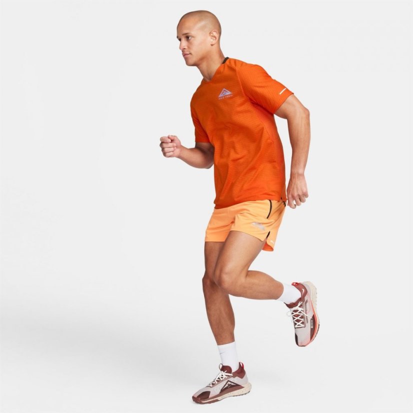 Nike Dri-FIT Trail Men's Short-Sleeve Trail Running Top Orange