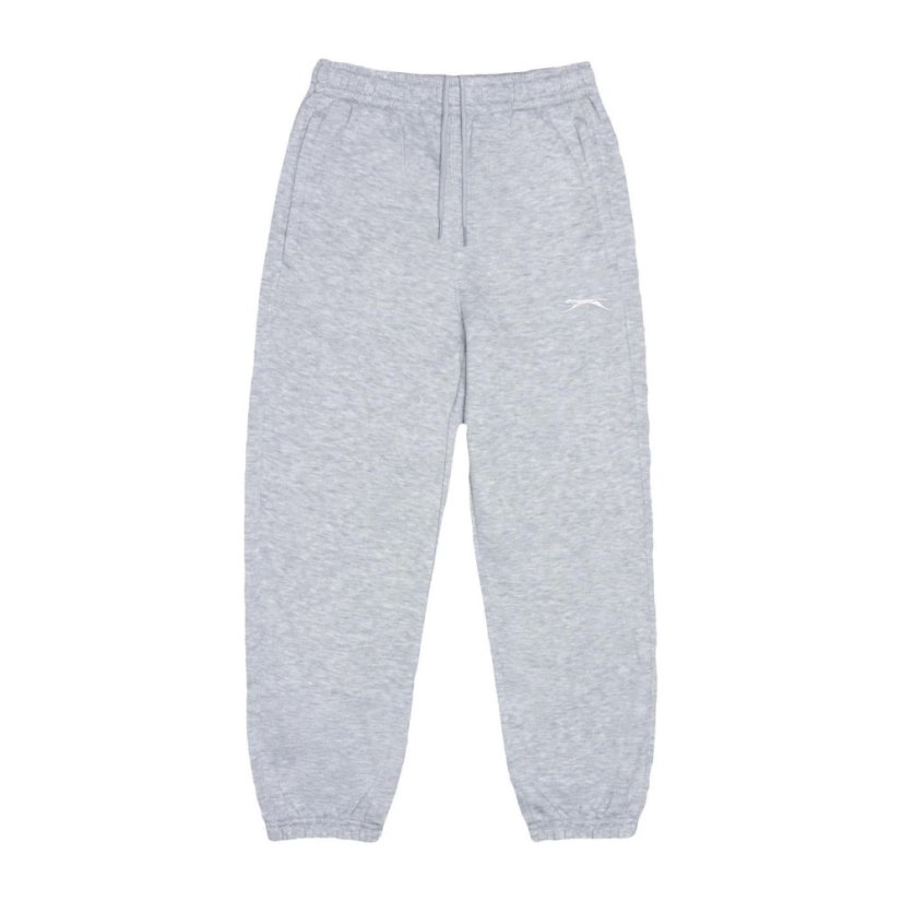 Slazenger Closed Hem Fleece Pants Junior Grey Marl