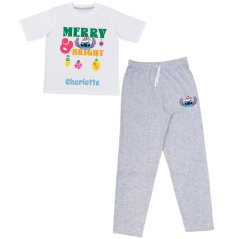 Linea Personalised Christmas Junior Disney PJs Stitch