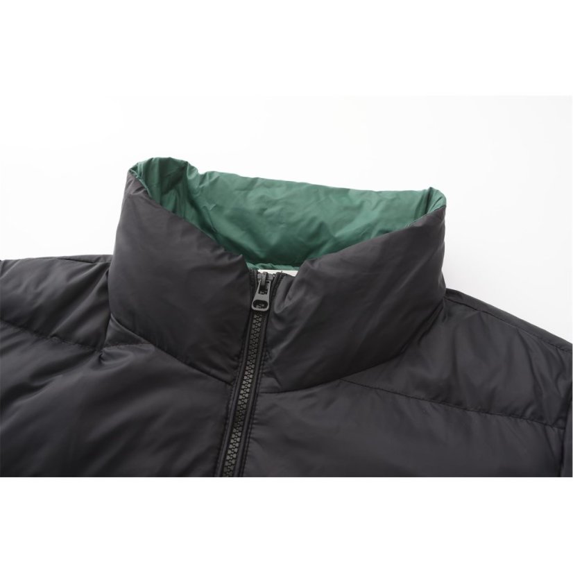 Firetrap Women's Short Duck Down Funnel Neck Long Sleeve Down Jacket Black
