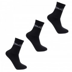 Everlast 3 Pack Crew Socks Junior Black