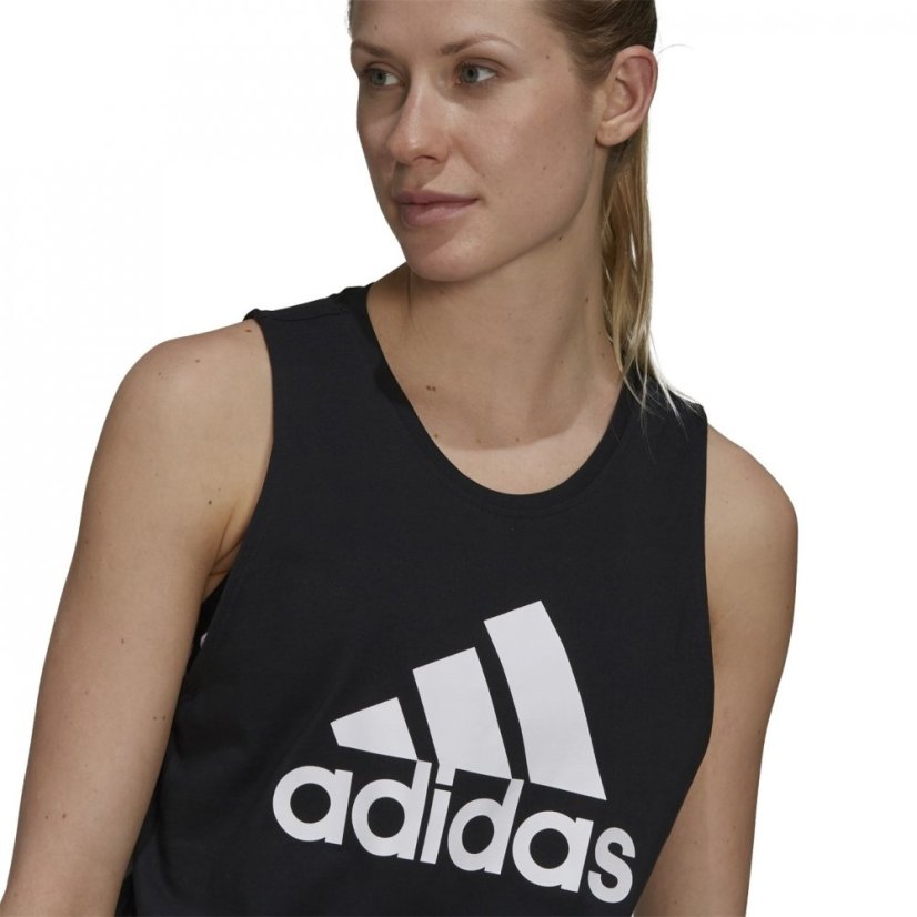 adidas Essentials Big Logo Tank Top Womens Black/White