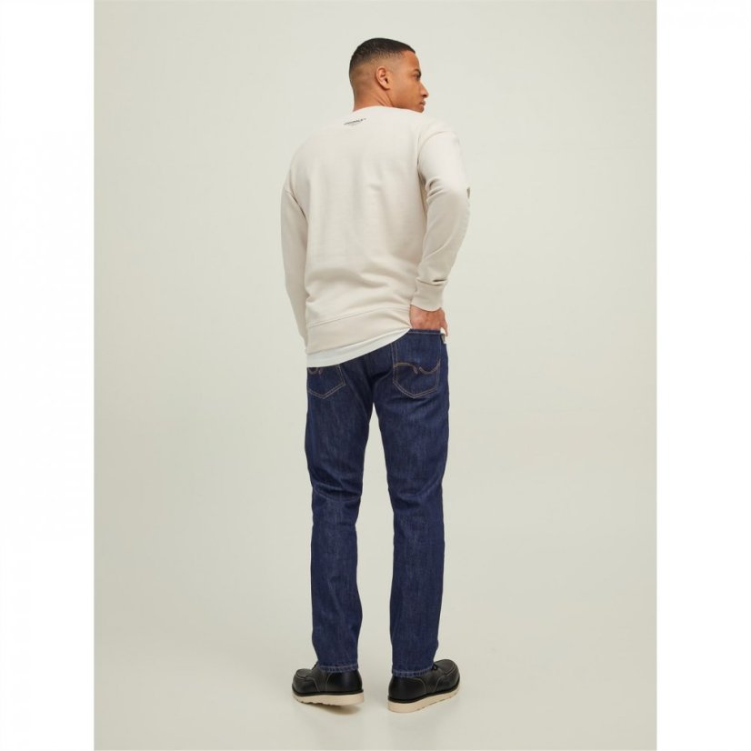 Jack and Jones Chris 487 Straight Leg Jeans Blue Denim