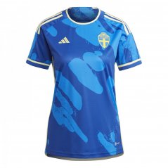 adidas Sweden Away Shirt 2023 Womens Blue