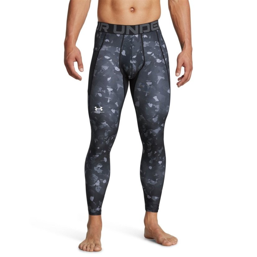 Under Armour Armour Ua Hg Prtd Lgs Baselayer Legging Mens Black/White