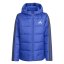adidas Unisex Kids Essentials 3S Hooded Long Sleeve Puffer Jacket Blue/Black