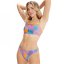 Speedo Printed Adjustable Thinstrap Bikini Womens Purple/Yellow