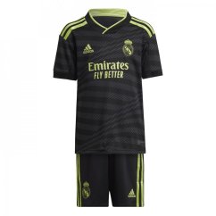 adidas Real Madrid Third Babykit 2022 2023 Black/Plse Lm