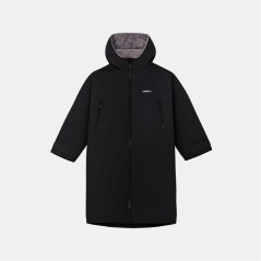 Gul Unisex Kids Gelert Waterproof Fleece Lined Long Sleeve Oversized Fit Insulated Robe Black